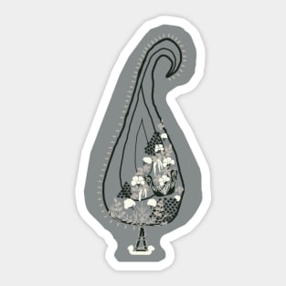 Pantomime Paisley Sticker